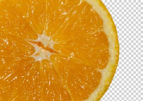 Orange no background close up Foto stock