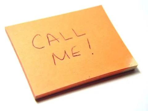 Orange note pad Stock Photos