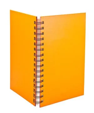 Orange notebook Stock Photos