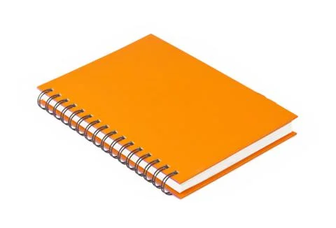 Orange notebook Stock Photos