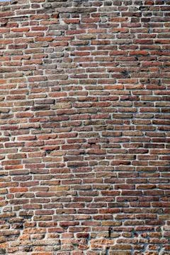 Orange old brick wall Stock Photos