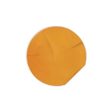 Orange old paper sticker vector illustration Stock Illustration