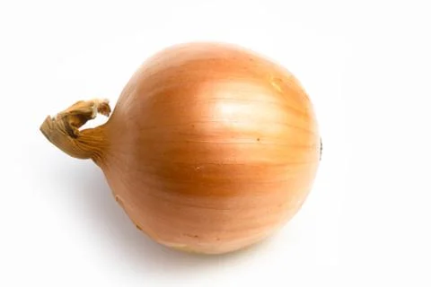 Orange onion on a white background isolate Stock Photos