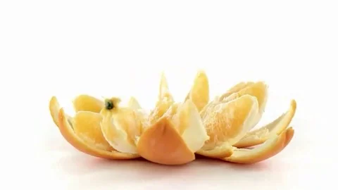 Orange opened front view Stock Footage 102717404