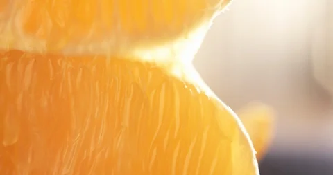 Orange opened macro Stock Footage 114210142