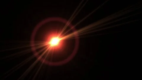 Orange optical flare with black background Stock Footage 122227862