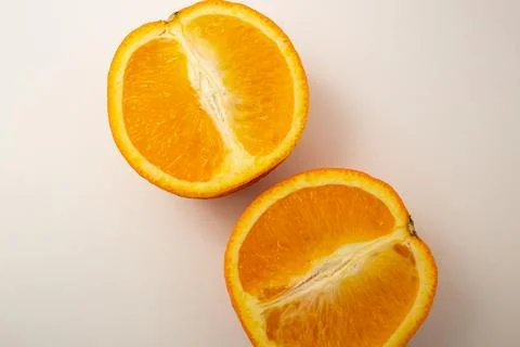 Orange Orange on White Background Stock Photos