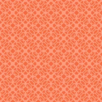 Orange Ornamental Seamless Line Pattern 스톡 일러스트