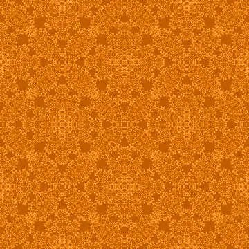 Orange Ornamental Seamless Pattern. Endless Texture. Oriental Geometric Ornament Illustrazione stock