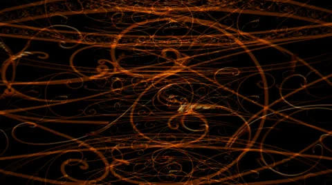 Orange Ornaments Motion Mapping Stockbeeldmateriaal 24720824