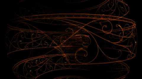 Orange Ornaments Motion Mapping Stockbeeldmateriaal 24721016