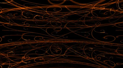 Orange Ornaments Motion Mapping Видео 24721061