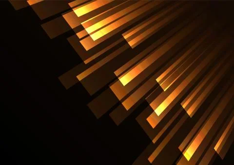 Orange overlap stripe rush in dark background Stock Illustration