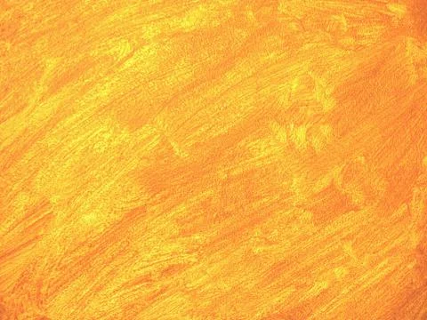 Orange paint aplicated on the stucco wall with thick brush. 스톡 사진