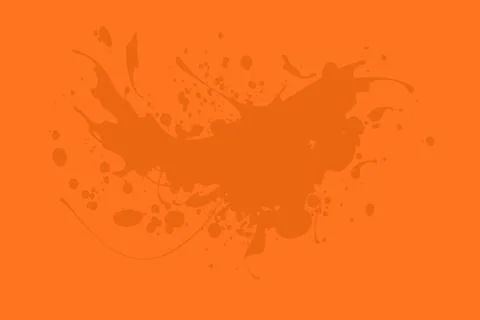 Orange Paint Splatter Abstract Background Stock Illustration