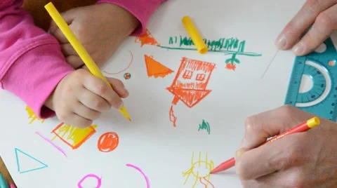 Orange painting Stock Footage 41563525