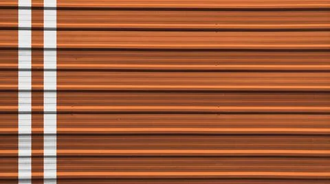 Orange Panel of container texture background. Stock Photos