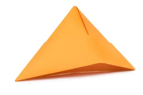Orange paper hat Stock Photos