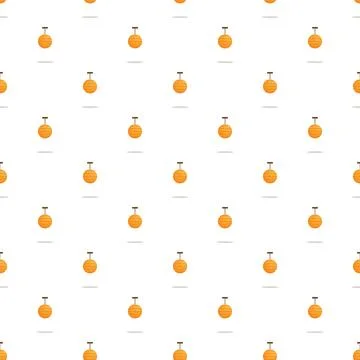 Orange paper lanterns repeating pattern for celebration background Illustrazione stock