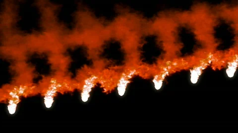 Orange parallel meshy swirls of abstract smoke Stock Footage 701742