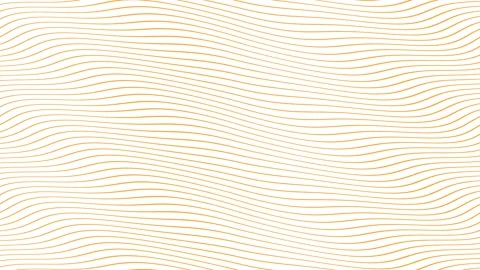 Orange parallel wave lines slow flowing animation on isolated white backgroun Stock Footage 202599843