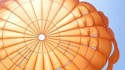 Orange Parasailing on the air 動画素材 79638063