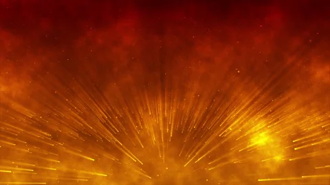 Orange Particle Background Animation Stock Footage 245054065