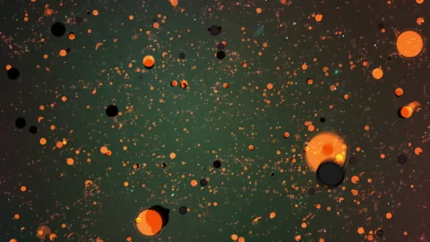 Orange Particle Bokeh Background Floating Glitter Speckles Animation Stock Footage 337998220