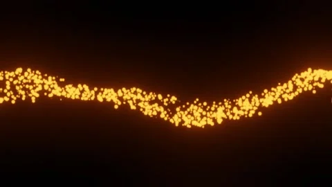 Orange Particle Flow Animation Vidéo 141546258