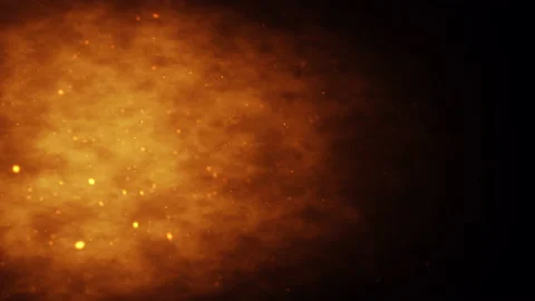 Orange Particles and smoke flow up background Stock-Footage 176119545