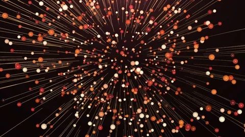 Orange Particles Background 스톡 동영상 89525832