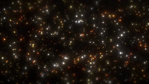 Orange Particles Bokeh Stock Footage 231540952