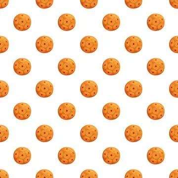 Orange pathogen virus bacteria cell seamless pattern Stock Illustration