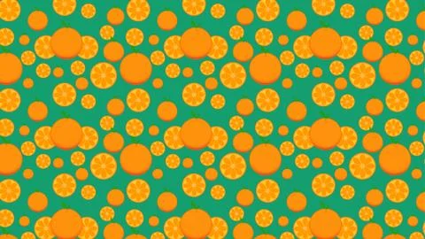 Orange Pattern, Background, Backdrop Stock Illustration