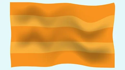 Orange pattern on a seamless background with stripes and wavy lines. Wrinkled Stock Illustration