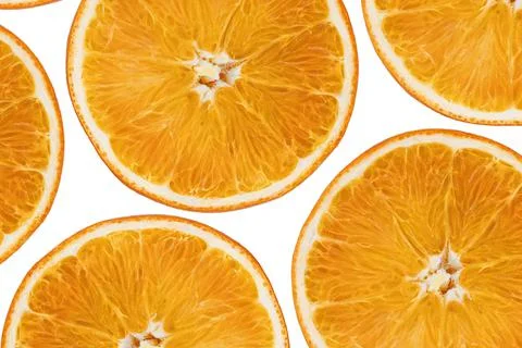 Orange pattern on white background Stock Photos