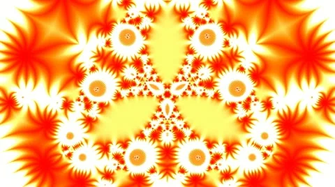 Orange patterns on a white background Stock Footage 21759642