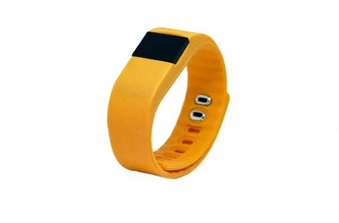 Orange pedometer Foto stock