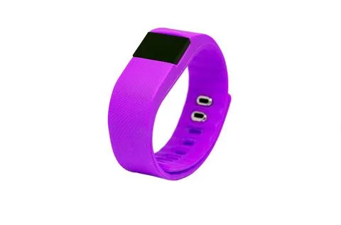 Orange pedometer Stock Photos