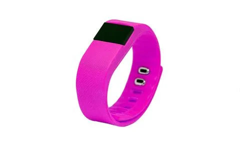 Orange pedometer Stock Photos