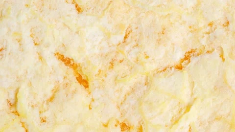 Orange peel on inside, moving sideways, close-up Stock Footage 240655852