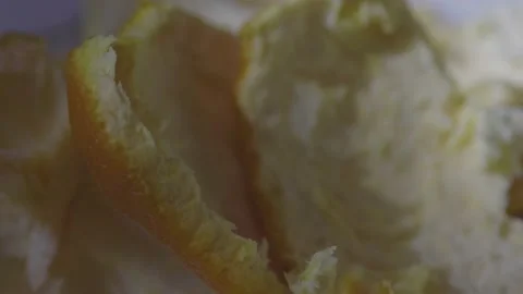 Orange Peel rotating Stock Footage 172335046