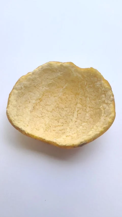 Orange Peel with White Background Stock Footage 284604278