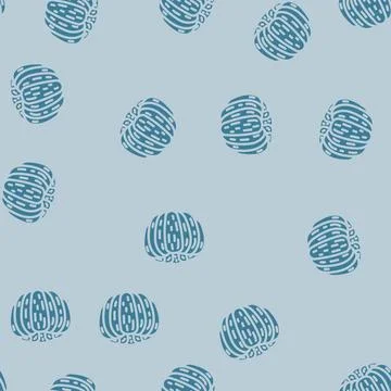 Orange peeled slice glyph vector seamless pattern Stock Illustration