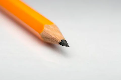 Orange Pencil Close Up Stock Photos