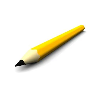 Orange pencil Stock Illustration