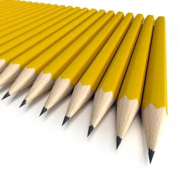 Orange pencils Stock Illustration
