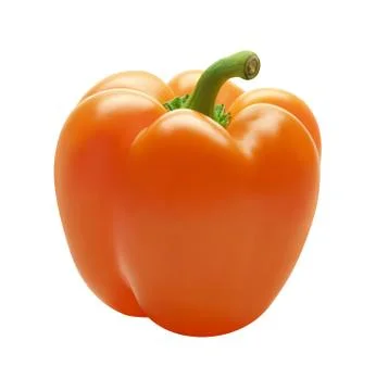Orange pepper isolated Stock Photos