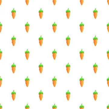 Orange pepper pattern creating seamless food background Stock Illustration