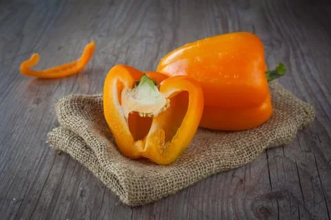 Orange pepper Stock Photos